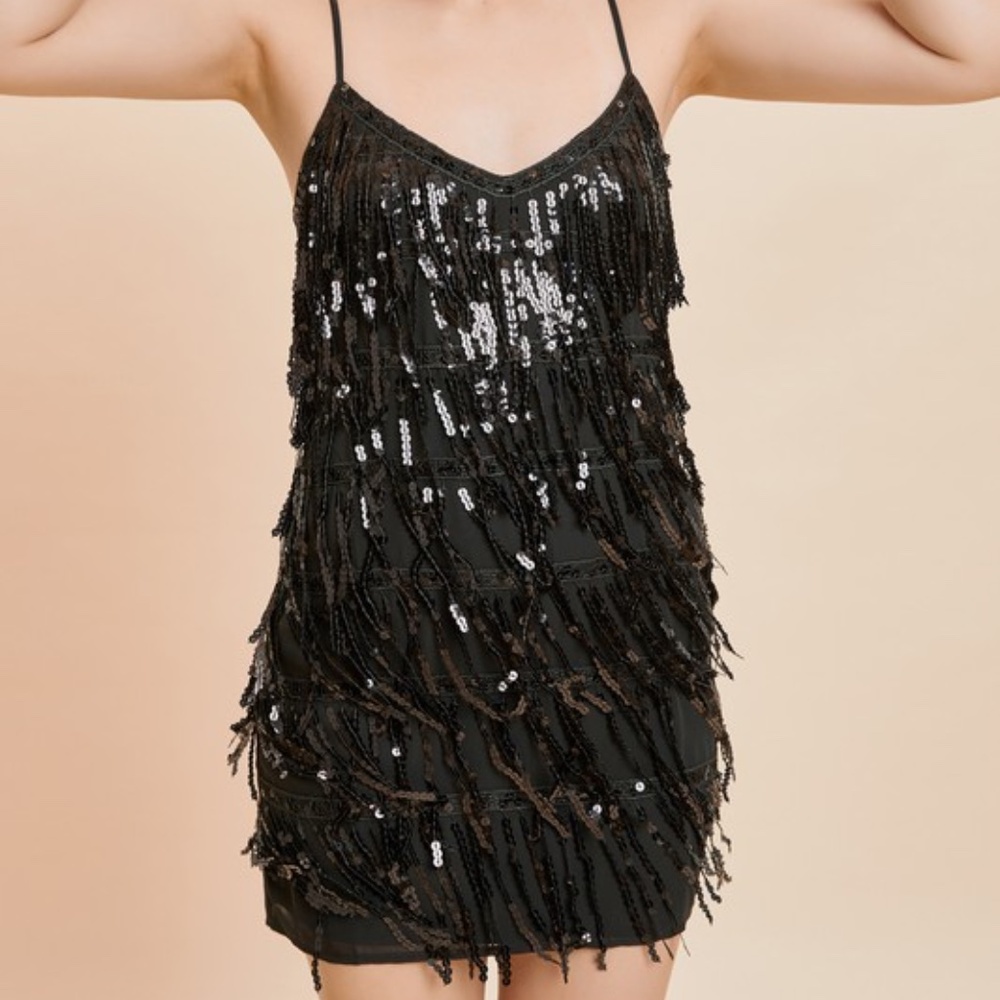 Show-stopping sequin dress
